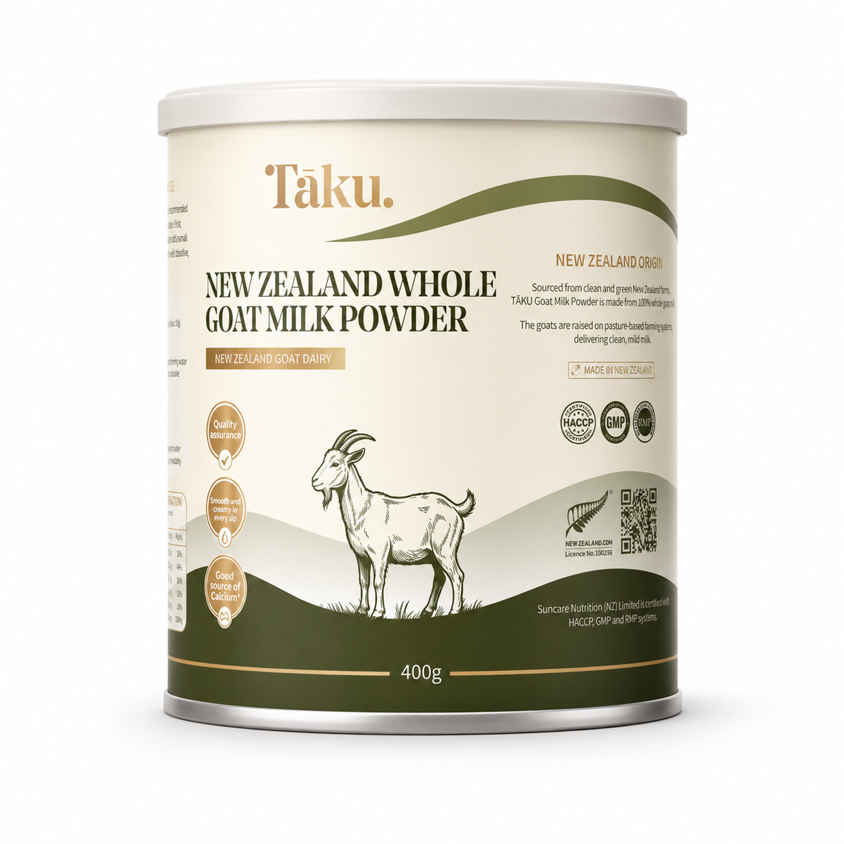 TĀKU 100% Pure NZ Goat Milk Powder