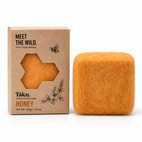 TAKU Honey Wool Felted Soap