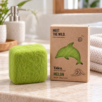 TAKU Melon Wool Felted Soap