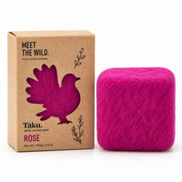 TAKU Rose Wool Felted Soap